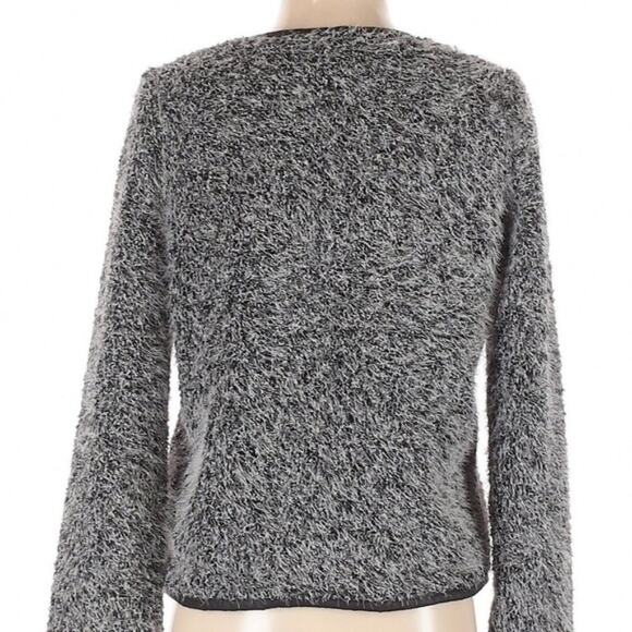 Nordstrom Trouve size small fuzzy zip up cardigan - Picture 2 of 7